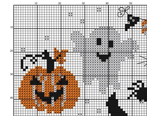 counted cross stitch halloween patterns